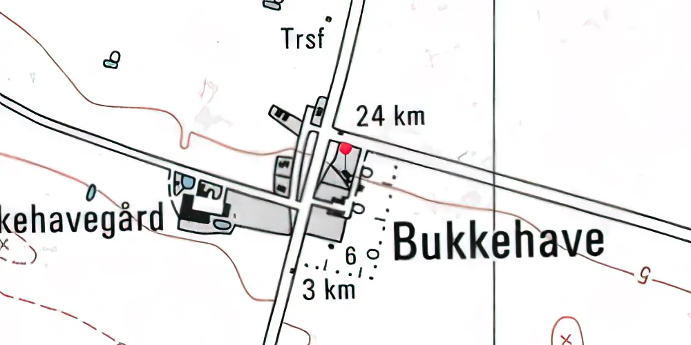 Historisk kort over Bukkehave Holdeplads Historisk kort over Bukkehave Holdeplads