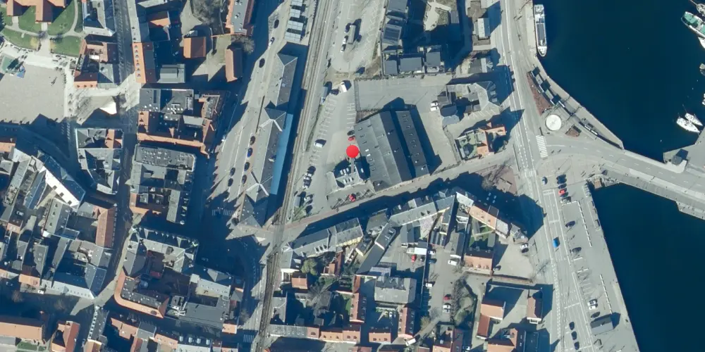 Historisk kort over Svendborg SNB Station Historisk kort over Svendborg SNB Station