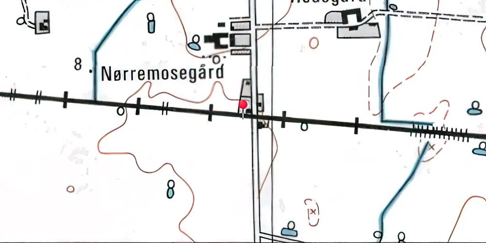 Historisk kort over Østofte Holdeplads Historisk kort over Østofte Holdeplads