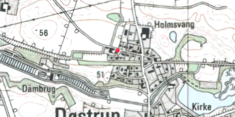 Historisk kort over Døstrup (Himmerland) Station Historisk kort over Døstrup (Himmerland) Station