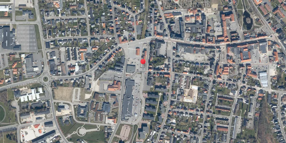Historisk kort over Aars Station Historisk kort over Aars Station