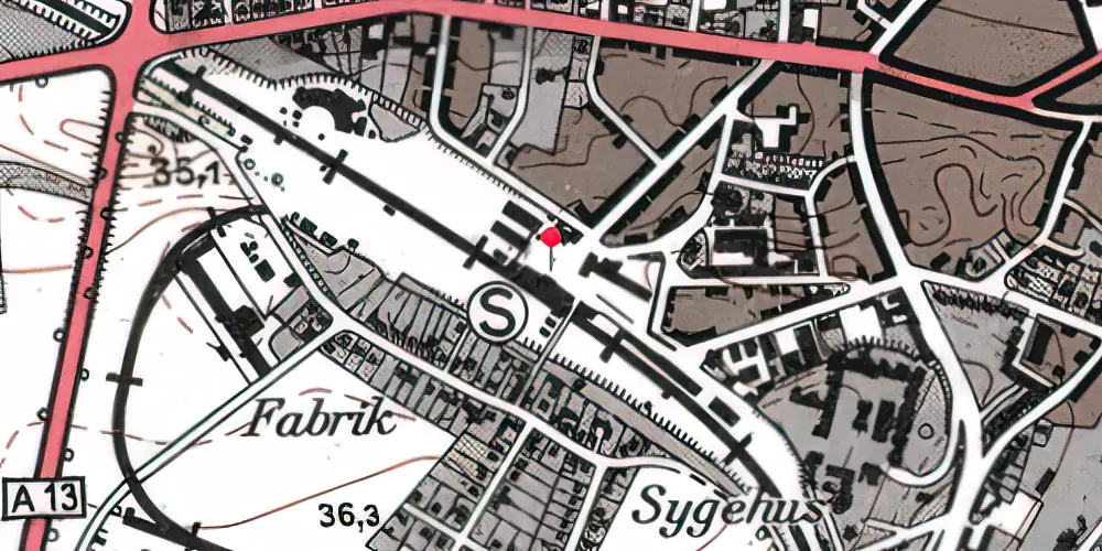 Historisk kort over Viborg Station Historisk kort over Viborg Station