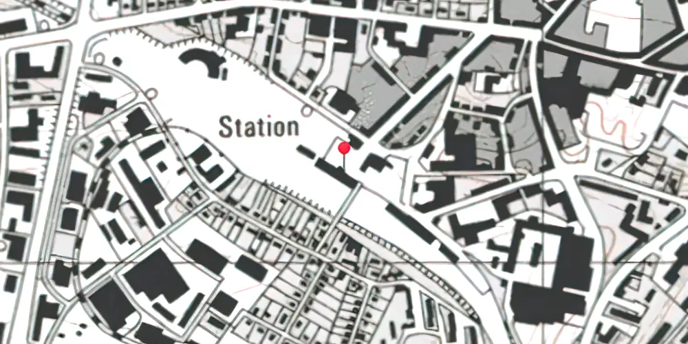 Historisk kort over Viborg Station