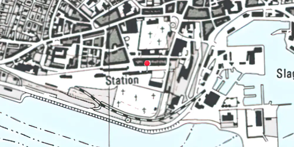 Historisk kort over Thisted Station Historisk kort over Thisted Station