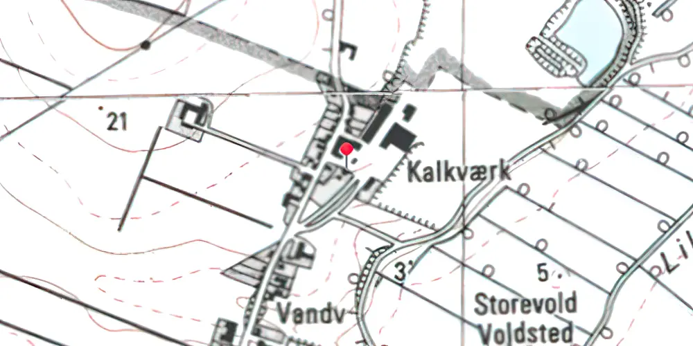 Historisk kort over Hillerslev Station Historisk kort over Hillerslev Station