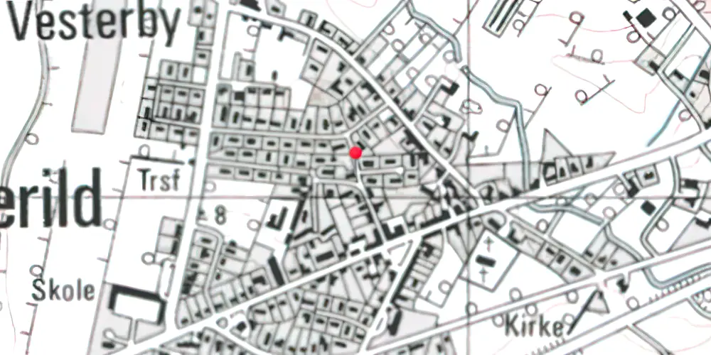 Historisk kort over Østerild Station Historisk kort over Østerild Station