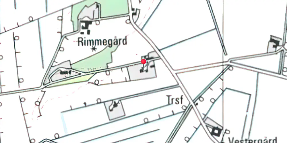 Historisk kort over Vust Station Historisk kort over Vust Station