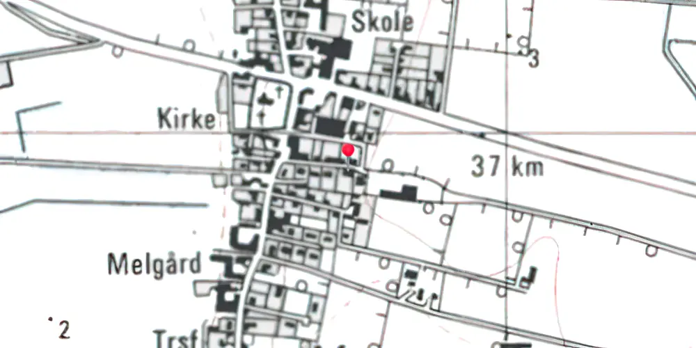 Historisk kort over Thorup Station Historisk kort over Thorup Station