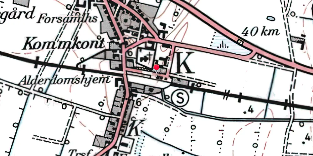 Historisk kort over Klim Station Historisk kort over Klim Station