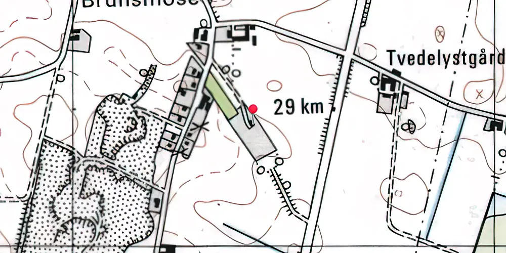 Historisk kort over Døjringe Station Historisk kort over Døjringe Station