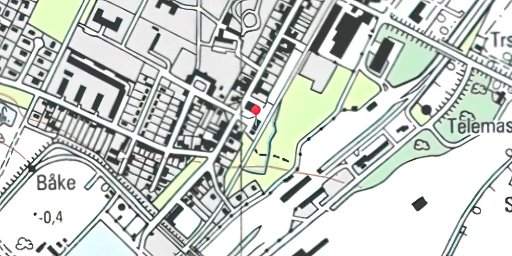 Historisk kort over Rødbyhavn Station Historisk kort over Rødbyhavn Station