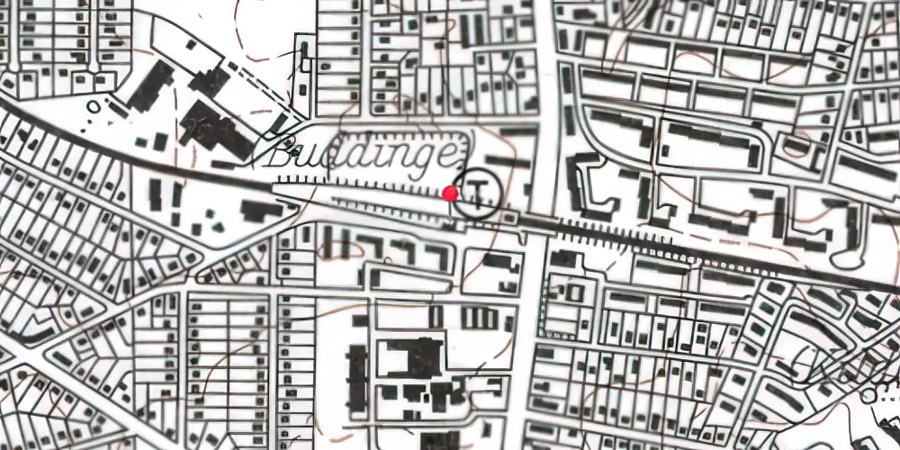 Historisk kort over Buddinge Station [1906-1949]