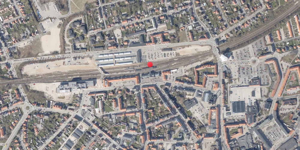 Historisk kort over Slagelse Station Historisk kort over Slagelse Station