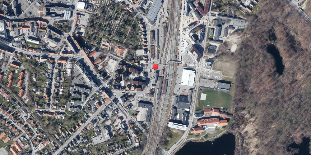 Historisk kort over Hillerød Station Historisk kort over Hillerød Station