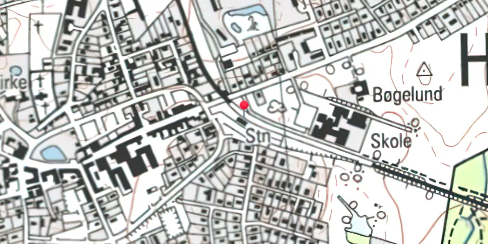 Historisk kort over Helsinge Station Historisk kort over Helsinge Station