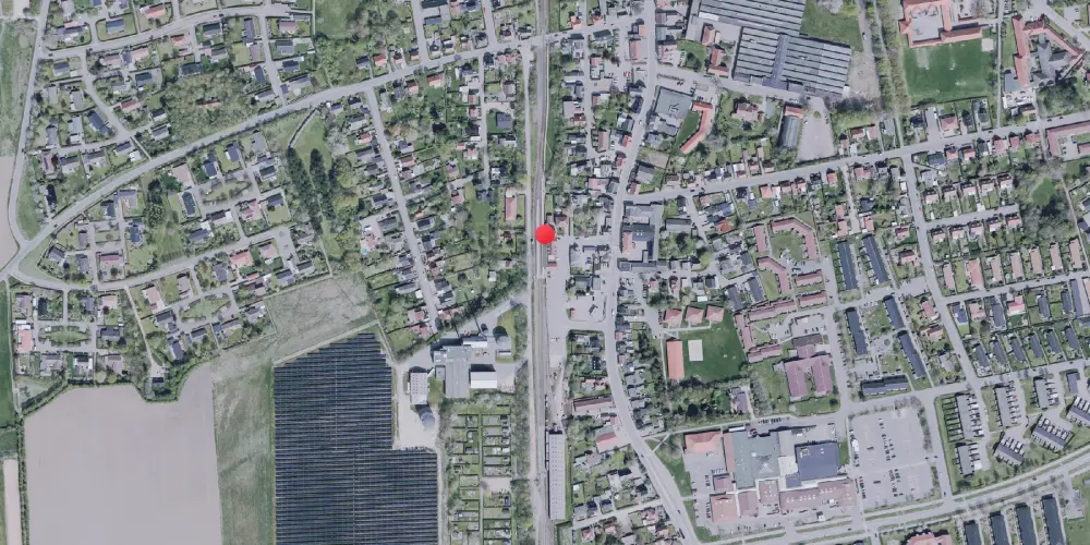 Historisk kort over Høng Trinbræt Historisk kort over Høng Trinbræt