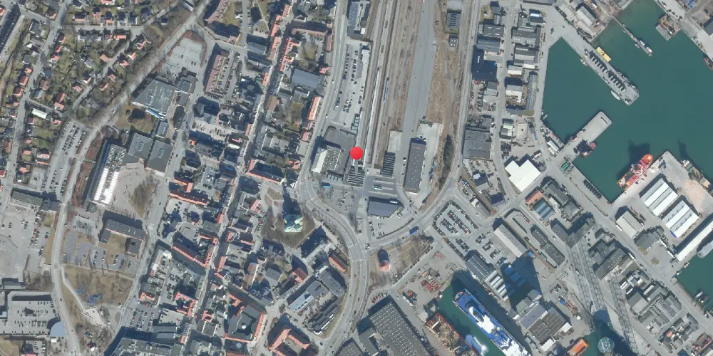 Historisk kort over Frederikshavn Station Historisk kort over Frederikshavn Station