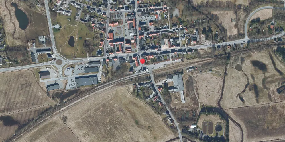 Historisk kort over Sindal Station Historisk kort over Sindal Station