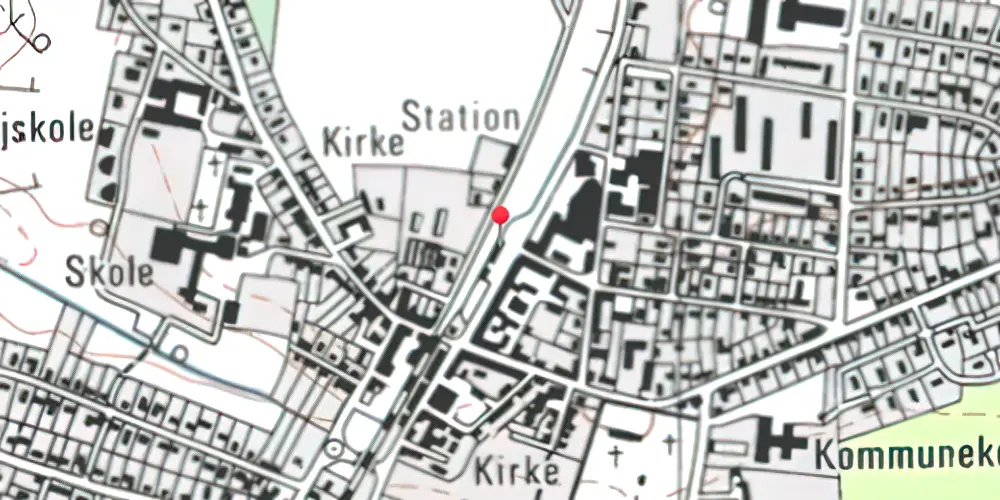 Historisk kort over Vrå Station Historisk kort over Vrå Station