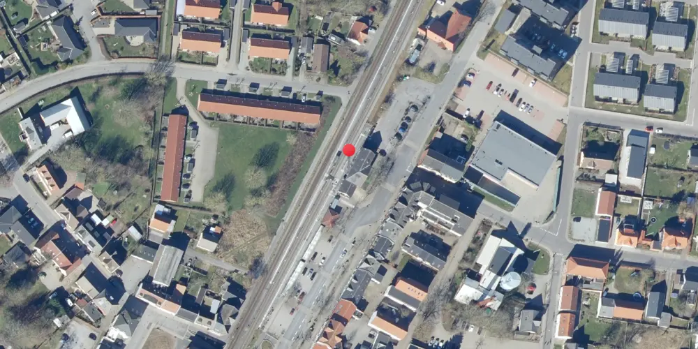 Historisk kort over Vrå Station Historisk kort over Vrå Station
