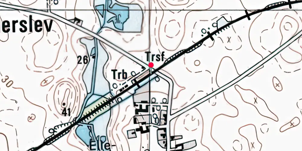 Historisk kort over Kulby Trinbræt