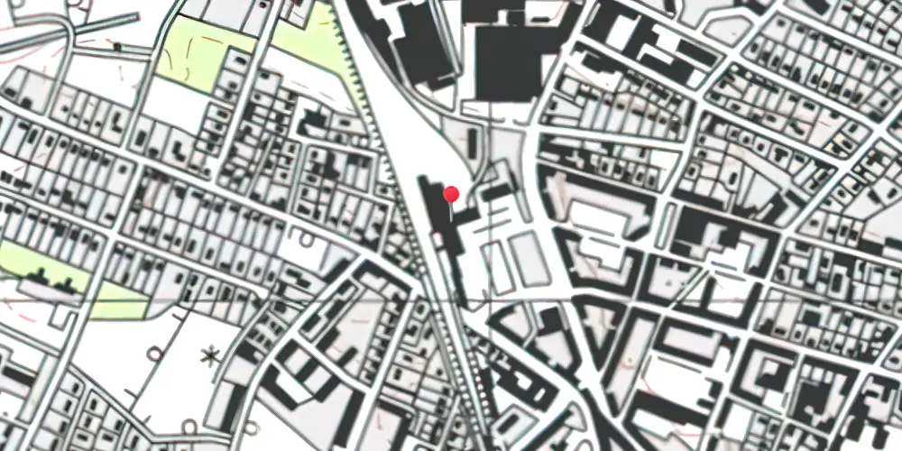Historisk kort over Brønderslev Station Historisk kort over Brønderslev Station