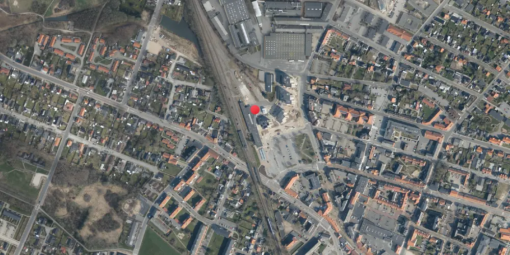 Historisk kort over Brønderslev Station Historisk kort over Brønderslev Station