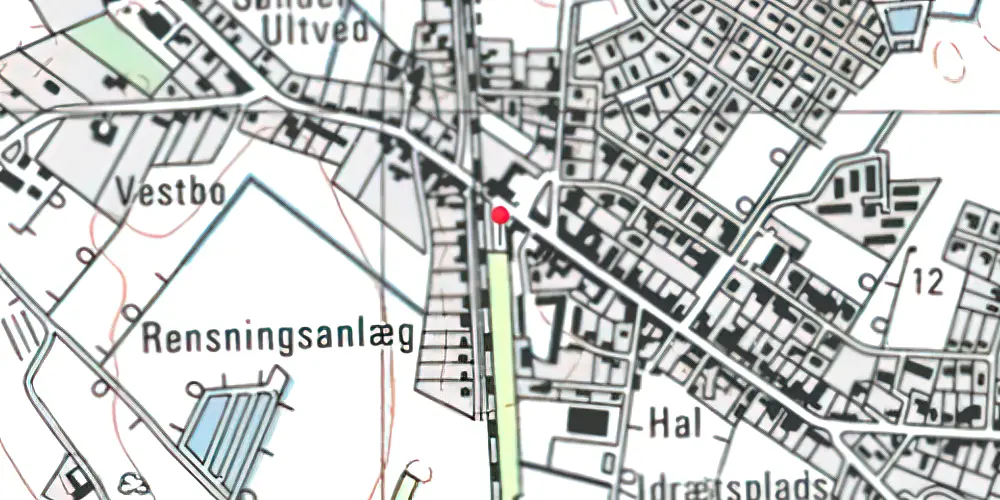 Historisk kort over Tylstrup Station Historisk kort over Tylstrup Station