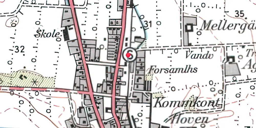 Historisk kort over Tornby Station Historisk kort over Tornby Station