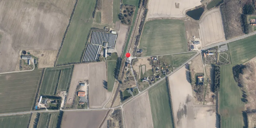 Historisk kort over Horne Station Historisk kort over Horne Station