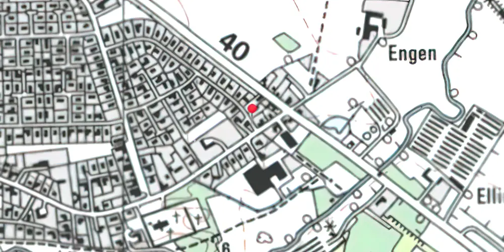 Historisk kort over Elling Nordjylland Holdeplads [1890-1924]