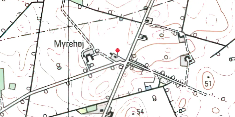 Historisk kort over Snesere Station Historisk kort over Snesere Station