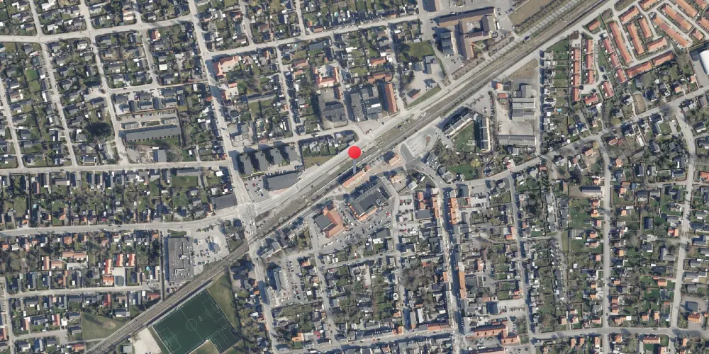 Historisk kort over Haslev Station Historisk kort over Haslev Station