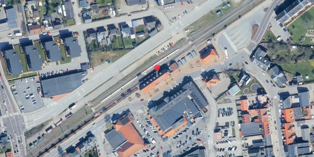 Historisk kort over Haslev Station Historisk kort over Haslev Station