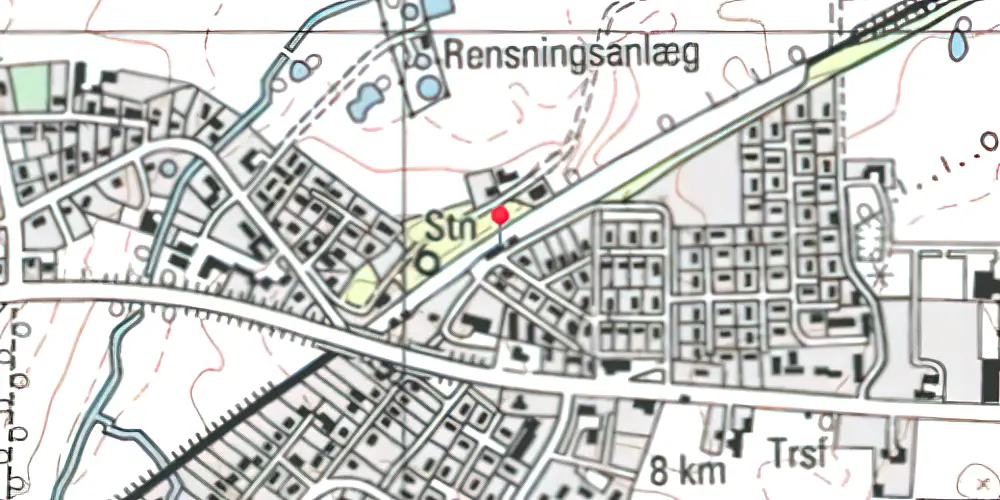 Historisk kort over Holme-Olstrup Station Historisk kort over Holme-Olstrup Station