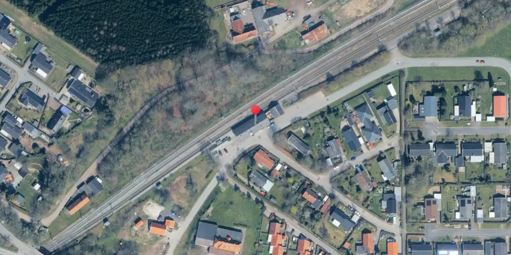 Historisk kort over Holme-Olstrup Station Historisk kort over Holme-Olstrup Station