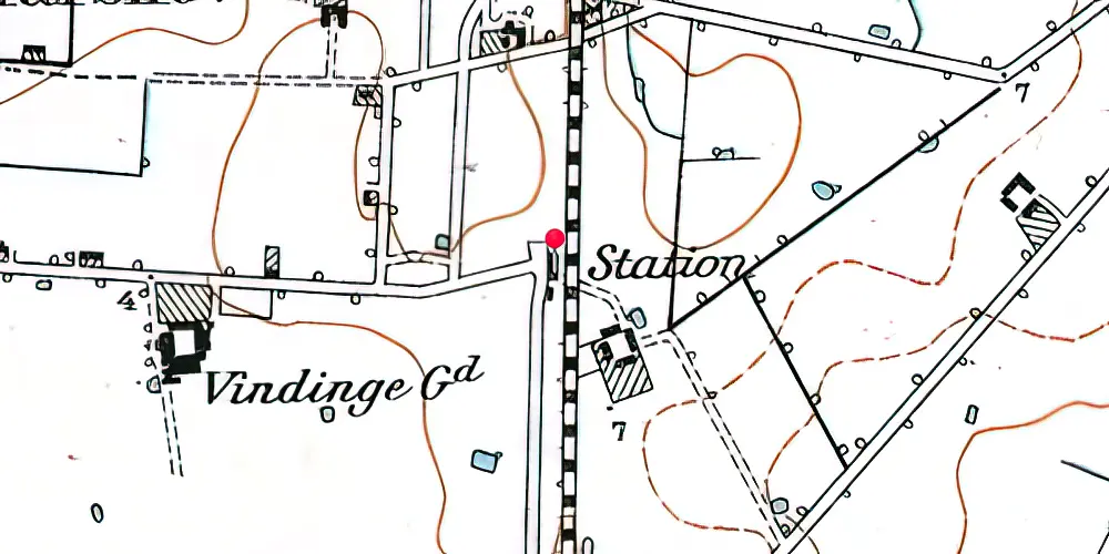 Historisk kort over Klarskov Station Historisk kort over Klarskov Station