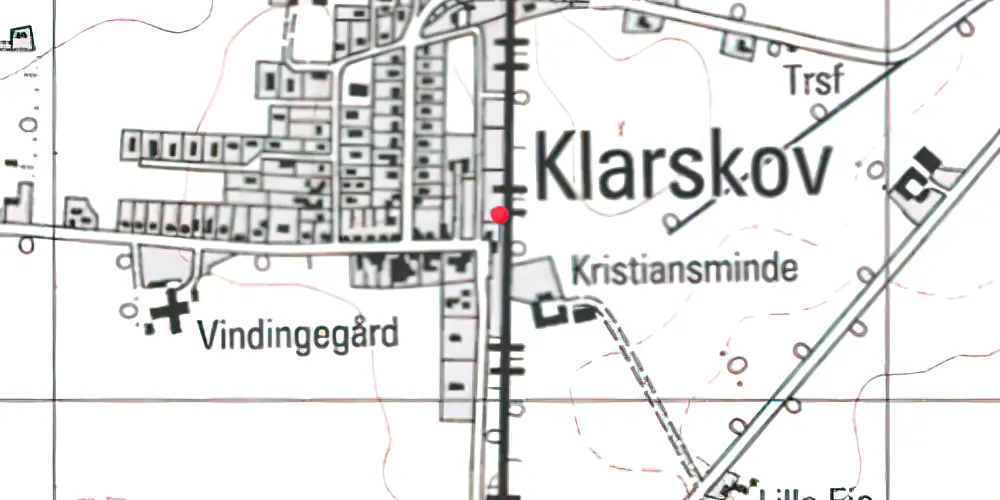 Historisk kort over Klarskov Station Historisk kort over Klarskov Station