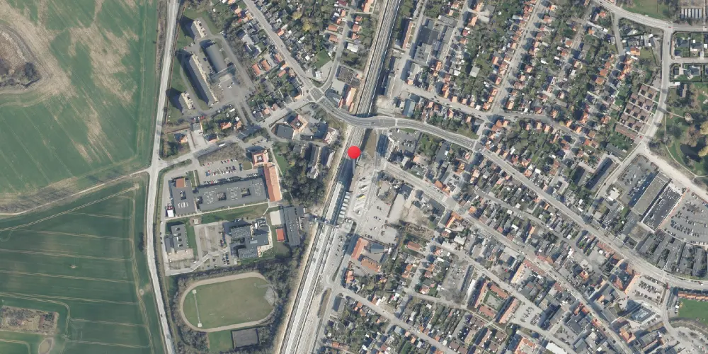 Historisk kort over Vordingborg Station Historisk kort over Vordingborg Station
