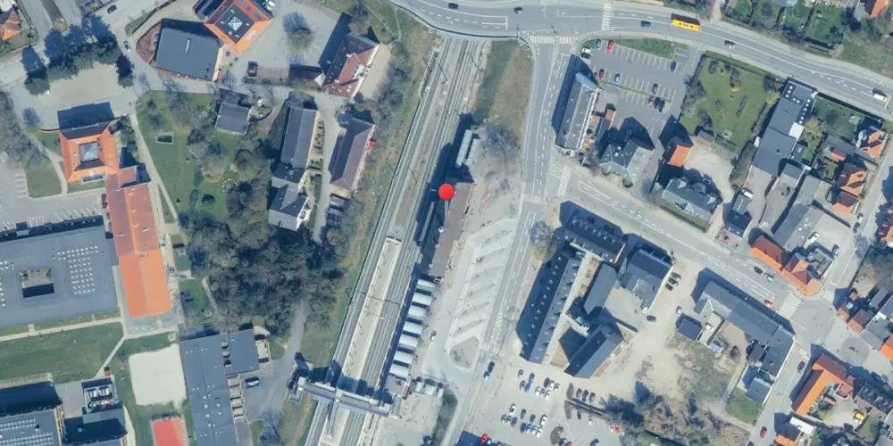 Historisk kort over Vordingborg Station Historisk kort over Vordingborg Station
