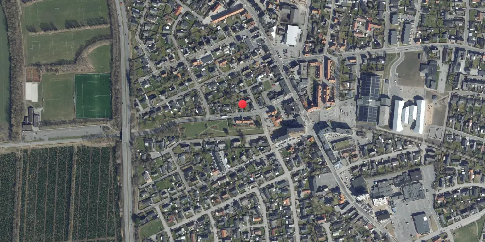 Historisk kort over Aabybro Station Historisk kort over Aabybro Station