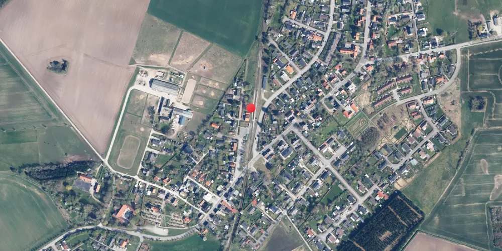 Historisk kort over Kirke Eskilstrup Trinbræt Historisk kort over Kirke Eskilstrup Trinbræt