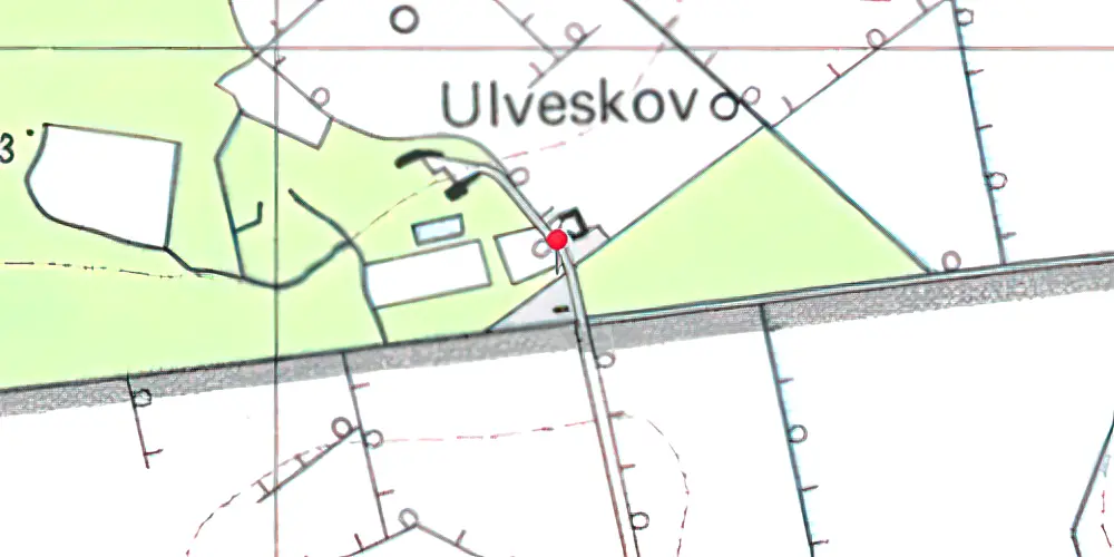 Historisk kort over Ulveskov Trinbræt Historisk kort over Ulveskov Trinbræt