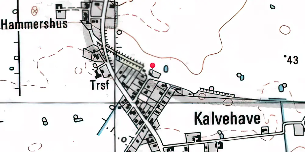 Historisk kort over Sneslev Station Historisk kort over Sneslev Station