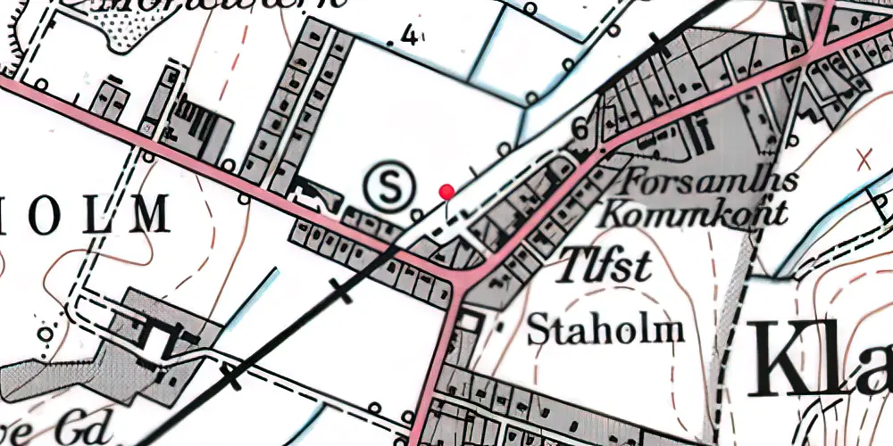 Historisk kort over Klarup Station Historisk kort over Klarup Station