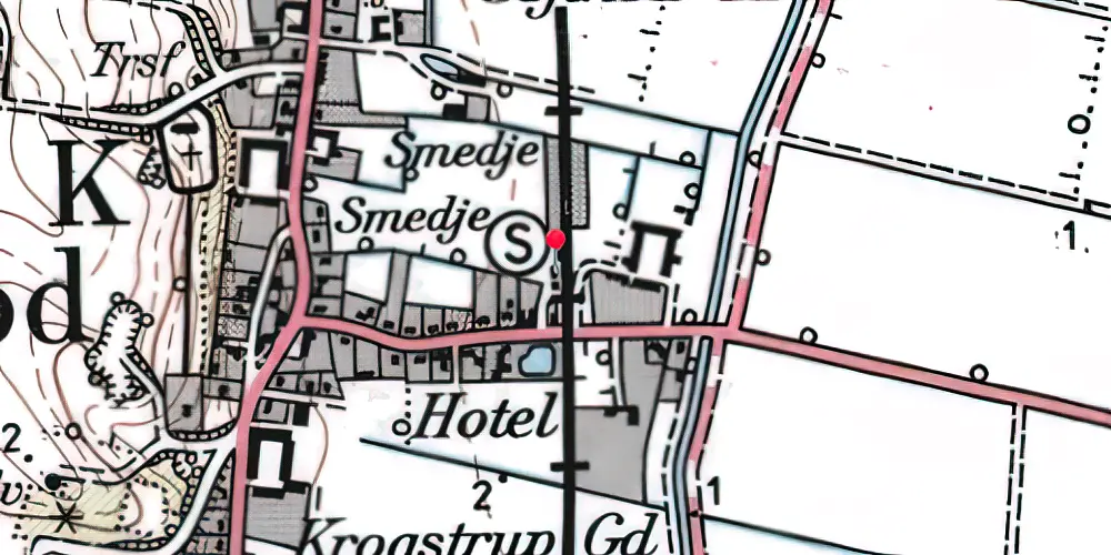 Historisk kort over Sejlflod Station Historisk kort over Sejlflod Station
