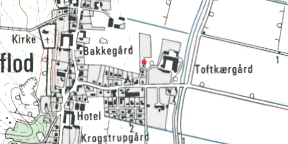 Historisk kort over Sejlflod Station Historisk kort over Sejlflod Station