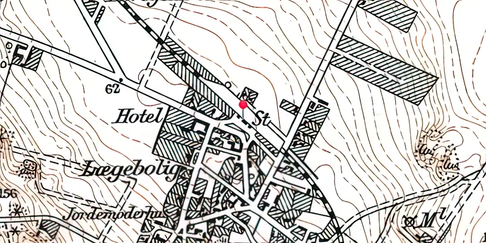 Historisk kort over Kongerslev Station Historisk kort over Kongerslev Station