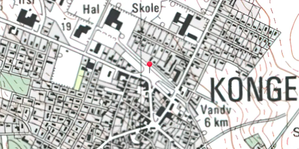Historisk kort over Kongerslev Station Historisk kort over Kongerslev Station