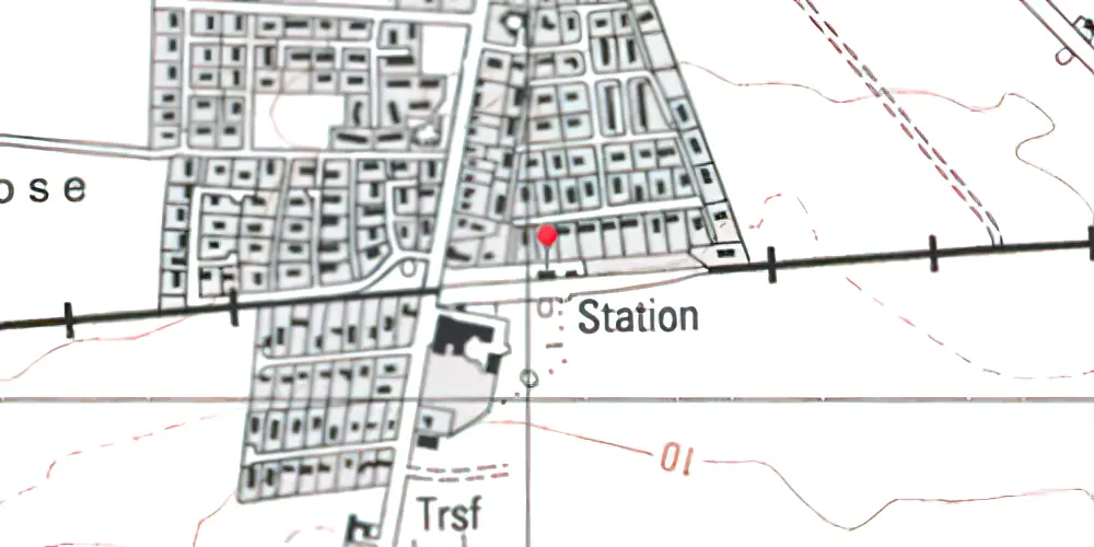 Historisk kort over Gislinge Station Historisk kort over Gislinge Station